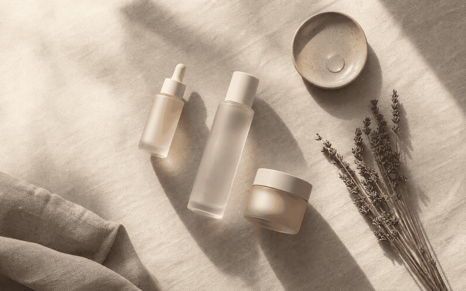 Product styling on linen